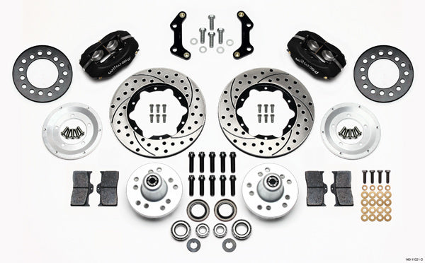 Wilwood WIL140-11021-D Front Disc Kit Mopar B&E Body HD for Disc Special