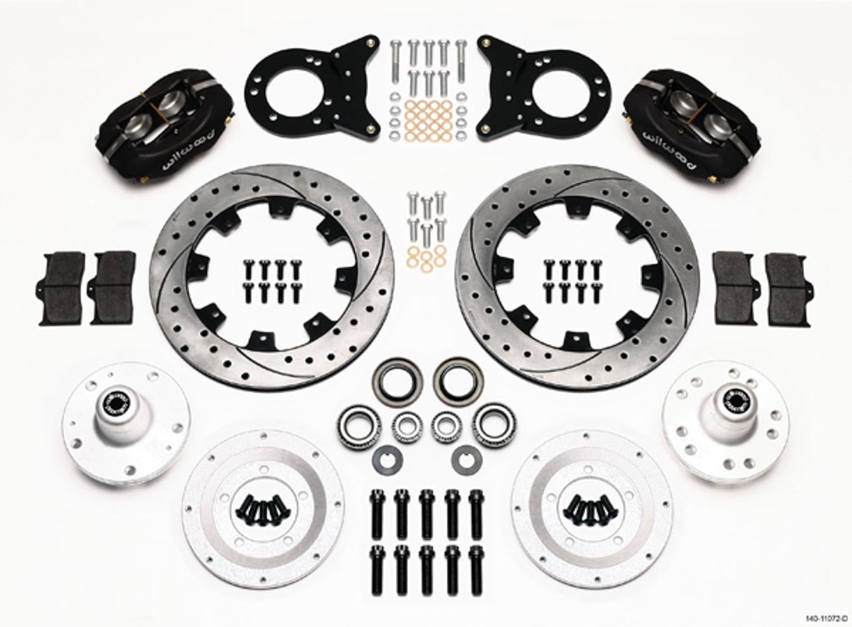 Wilwood WIL140-11072-D Front Disc Kit HD 65-69 Mustang Drilled