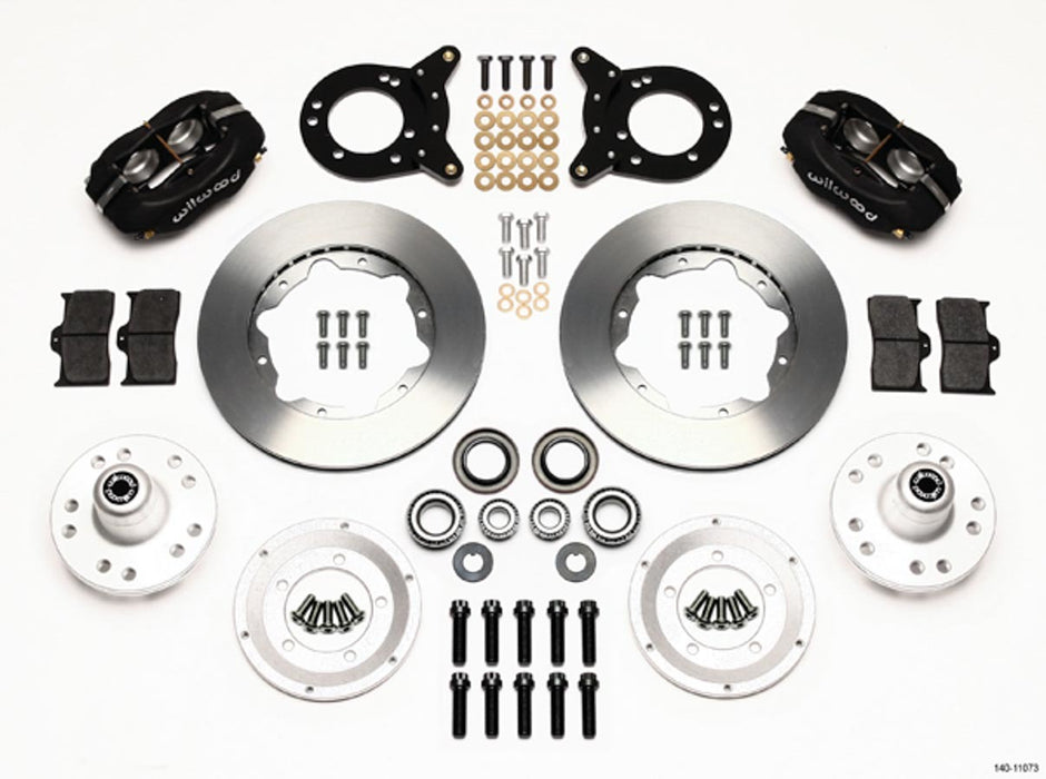 Wilwood 140-11073 Forged Dynalite Front Kit 11.00in 1970-1973 Mustang Disc & Drum Spindle
