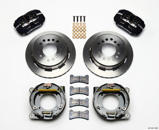 Wilwood WIL140-11385 67-72 GM C10 P/U Rear Brake Kit Black Caliper