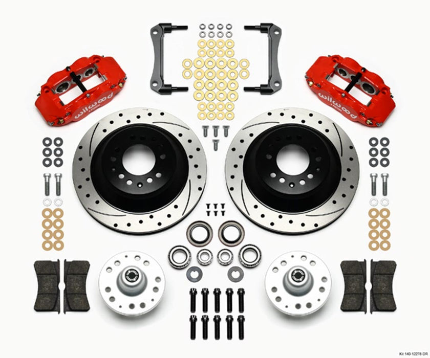 Wilwood WIL140-12278-DR Front Disc Brake Kit Blk 70-78 Camaro/Nova 12.88