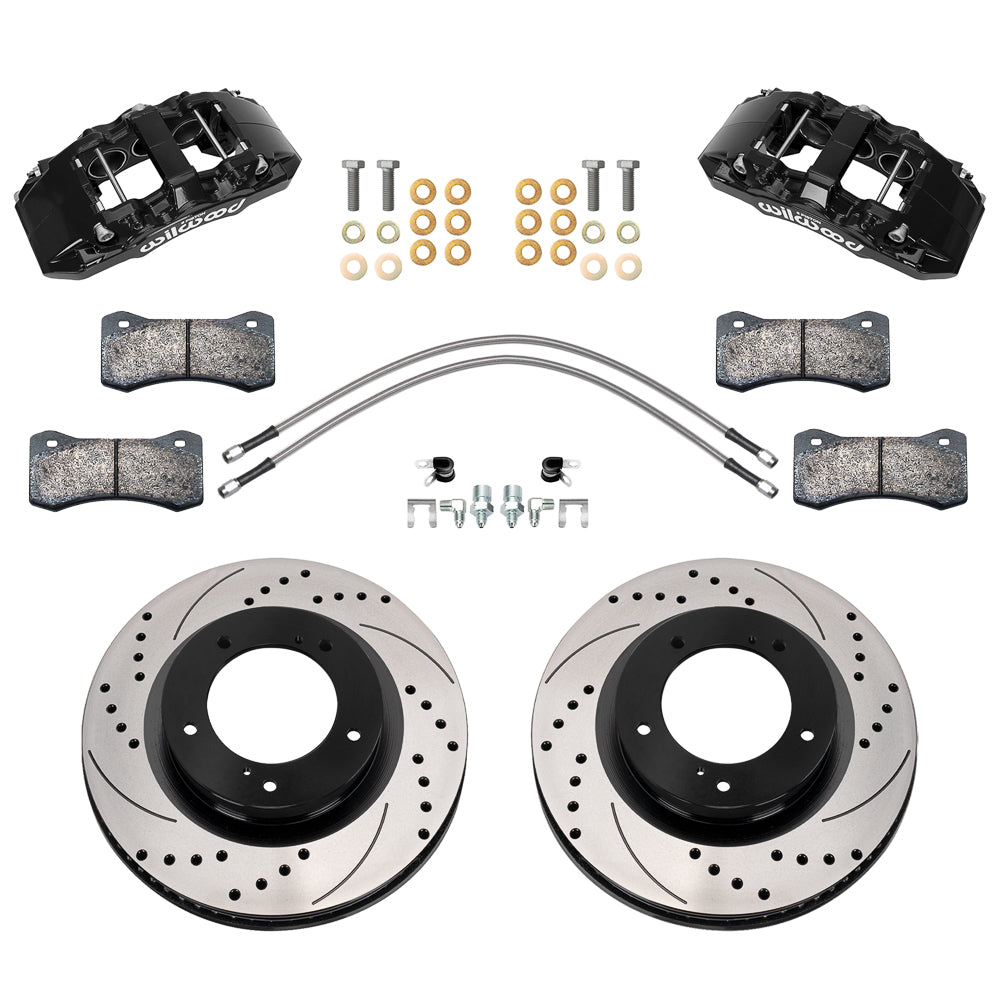 Wilwood WIL140-18357-D Front Brake Kit 07-15 Tundra Aero6 DM Drilled