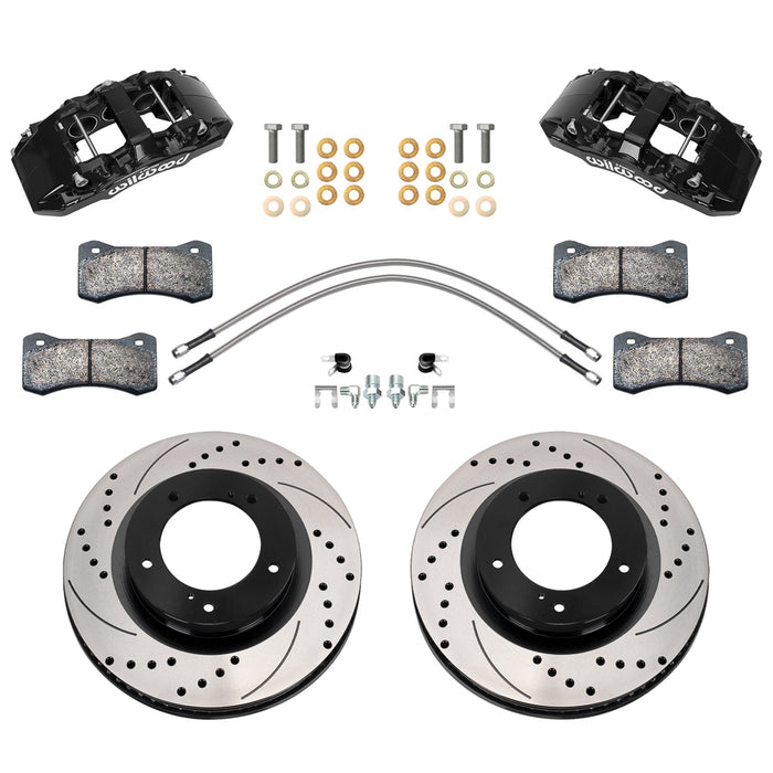 Wilwood WIL140-18357-D Front Brake Kit 07-15 Tundra Aero6 DM Drilled