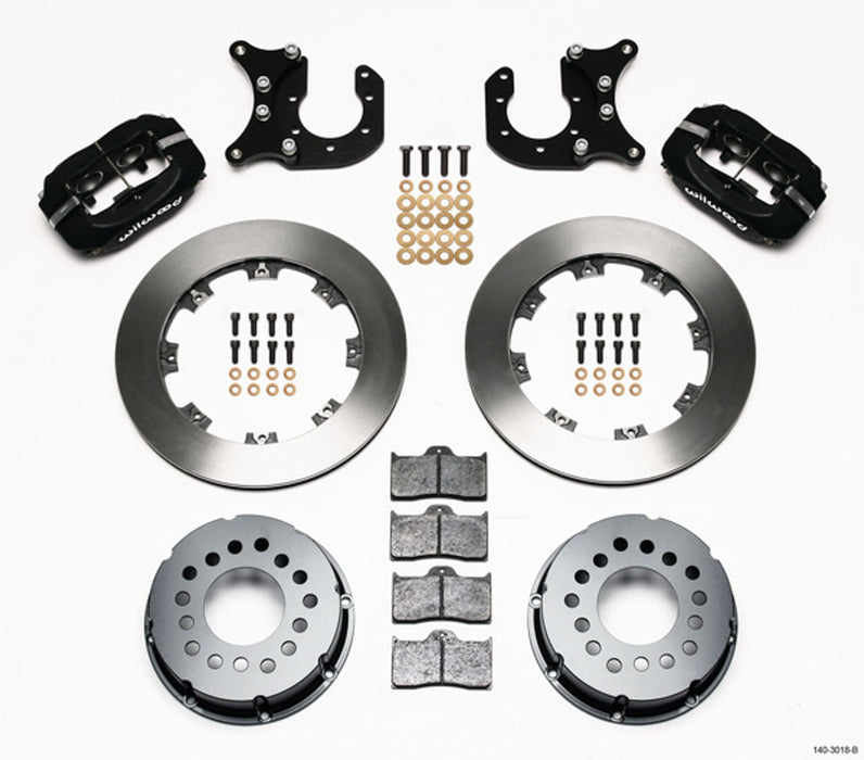 Wilwood 140-3018-B Forged Dynalite P/S Rear Kit Ford 8.8 w/2.5in Offset-5 Lug