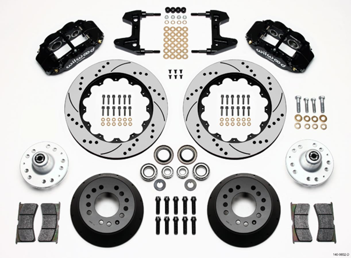 Wilwood WIL140-9802-D Brake Kit Front 74-78 Pinto / Mustang Drilled