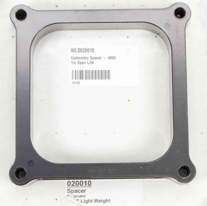 Wilson Manifolds WLS020010 Carburetor Spacer - 4500 1in Open L/W