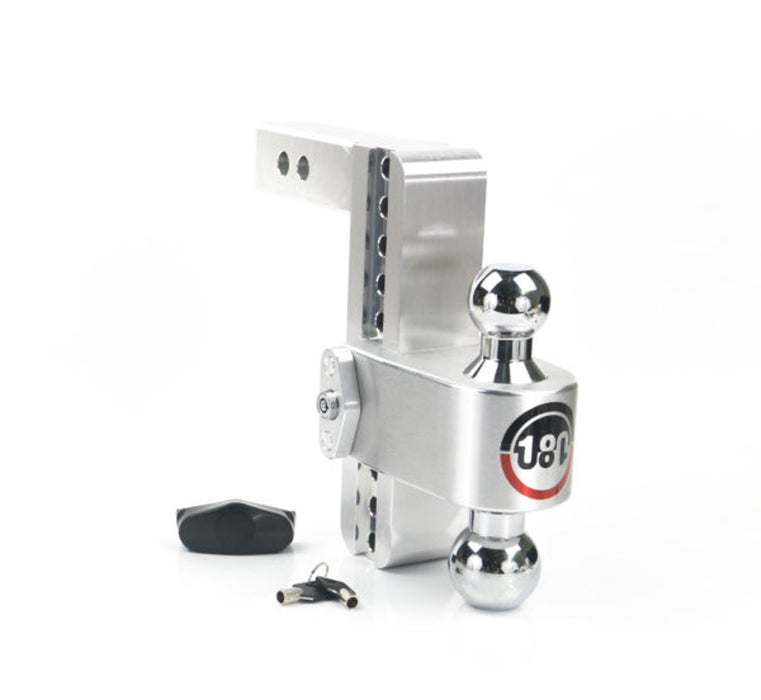 Weigh Safe WSFCTB8-2 Turnover Ball 8in Drop Hitch w/ 2in Shank