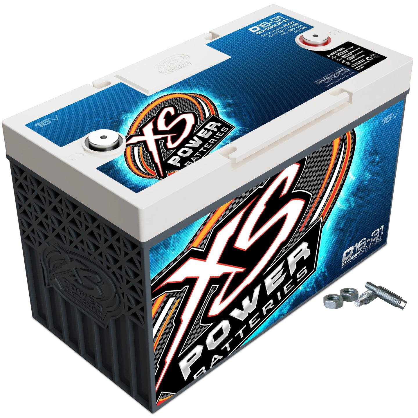 Xs Power Battery XSPD16-31 16V AGM Battery Group 31 Max Amps 5000