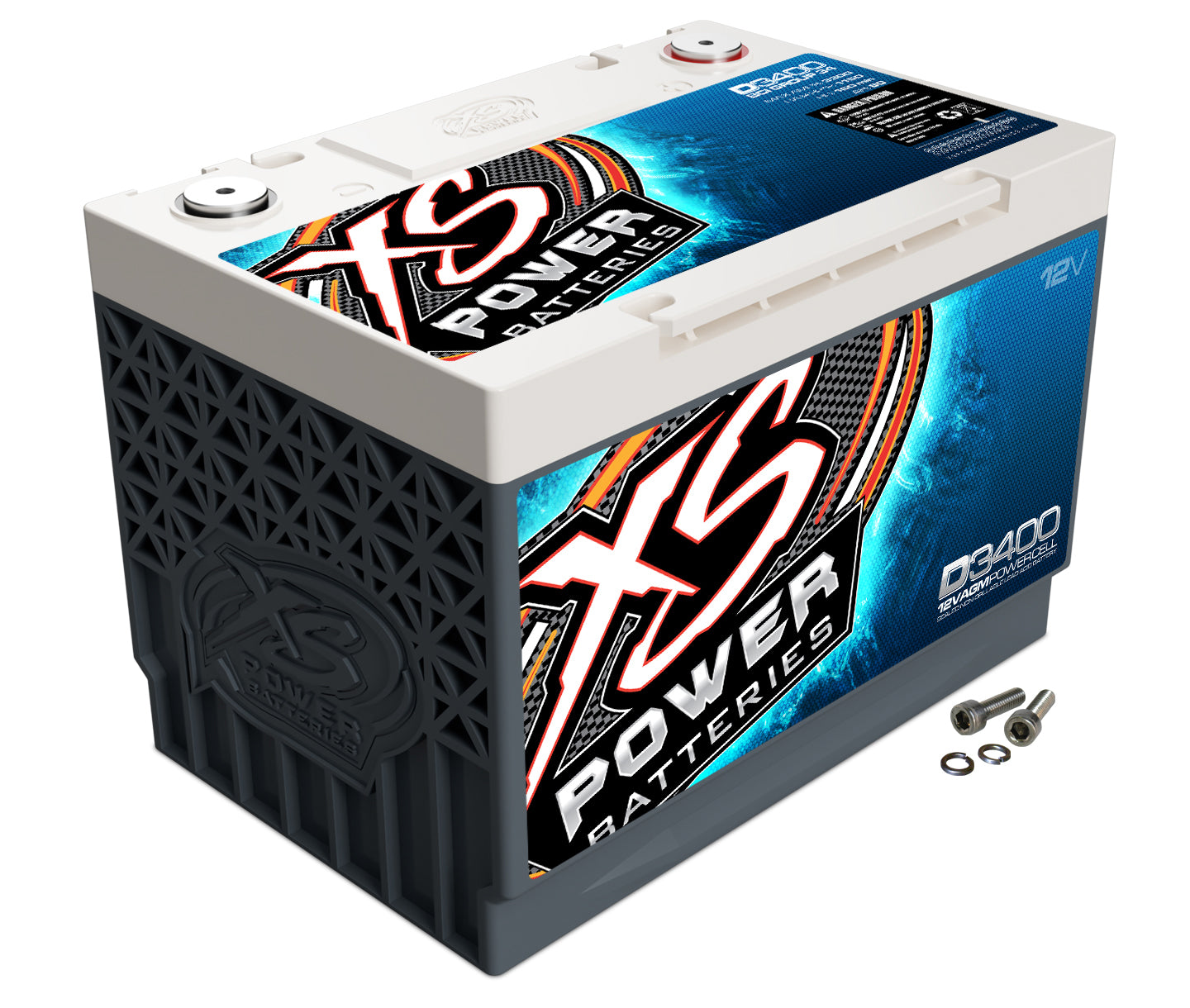 Xs Power Battery XSPD3400 XS Power AGM Battery 12 Volt 1000A CA