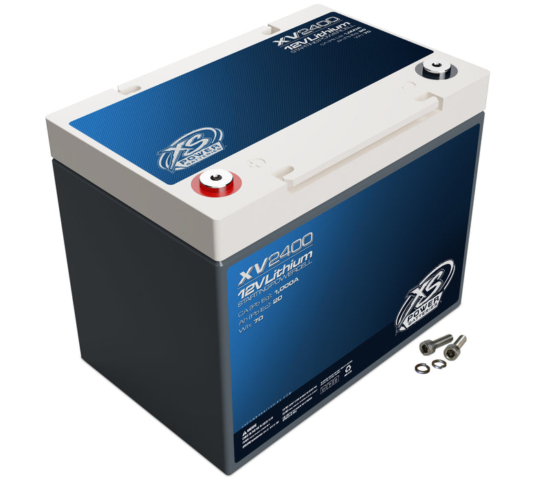 Xs Power Battery XSPXV2400 Lithium Titan8 XV Series 12 Volt Battery 1000 CA