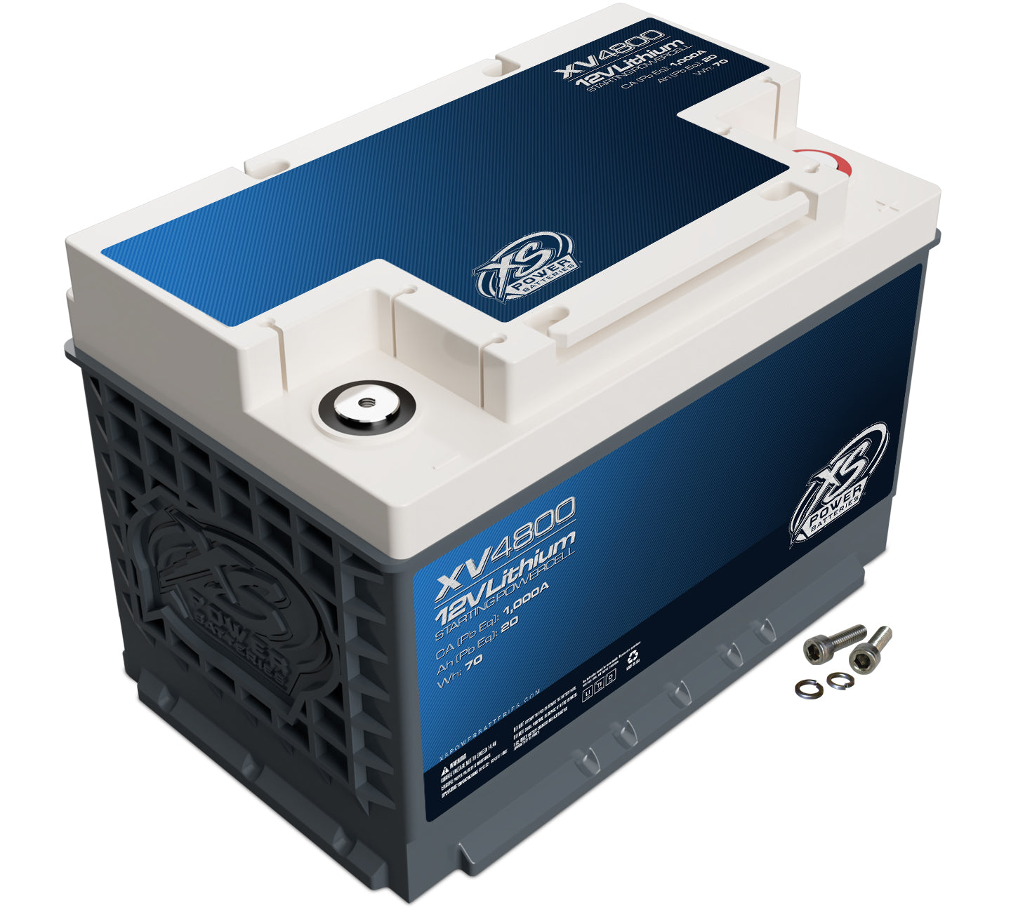Xs Power Battery XSPXV4800 Lithium Titan8 XV Series 12 Volt Battery 1000 CA