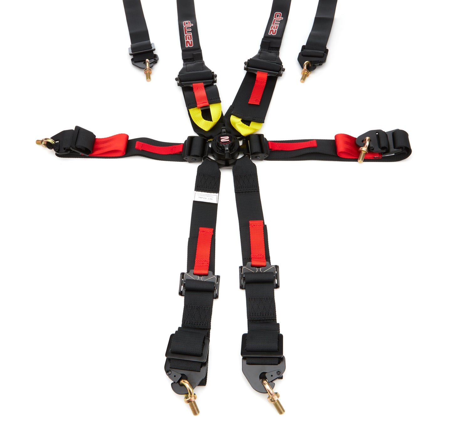 Zamp ZAMHARN03F003 Harness 6pt Black Cam L 3in/2in Shoulder FIA