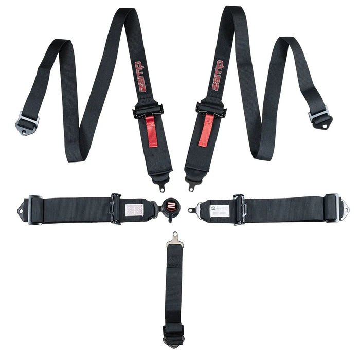 Zamp ZAMHARN07S003 Harness 5PT Black Cam L 2 In Shoulder SFI 16.1