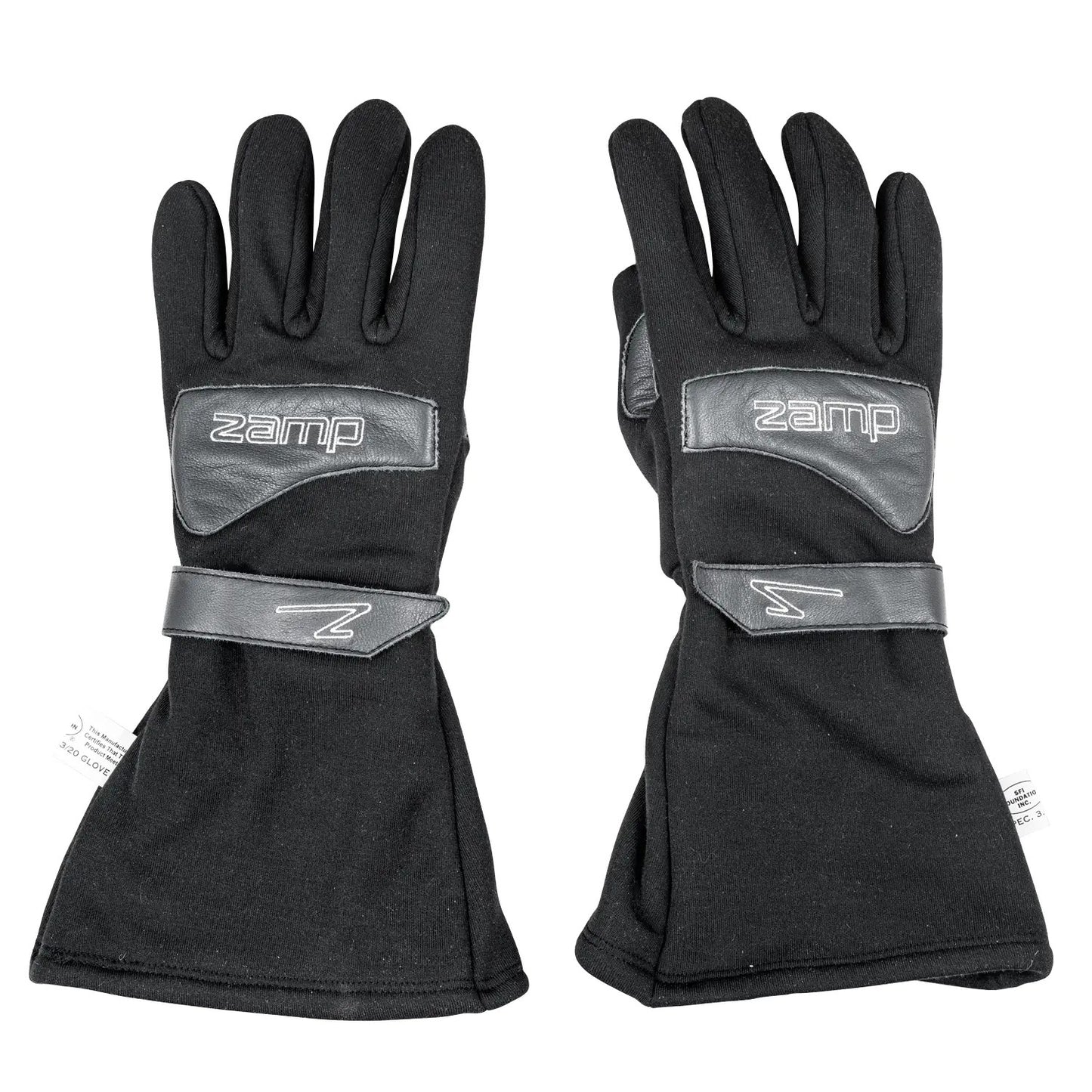 Zamp ZAMRG400032XL Gloves ZR-Drag XX-Large Black SFI 3.3/20