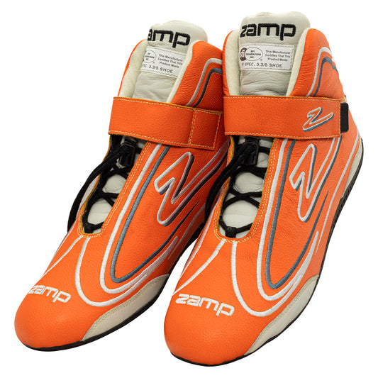Zamp ZAMRS003C0809 Shoe ZR-50 Neon Orange Size 9 SFI 3.3/5