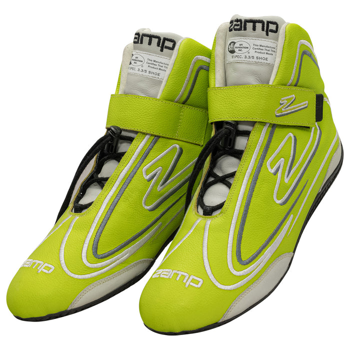 Zamp ZAMRS003C0912 Shoe ZR-50 Neon Green Size 12 SFI 3.3/5