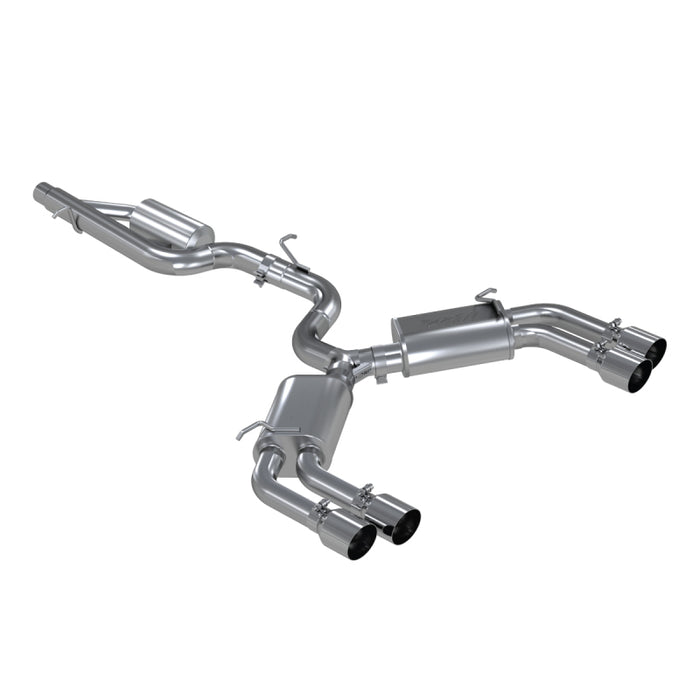 MBRP S4601304 15-18 Audi S3 304SS 3in Quad Split Rear Exit C/B System