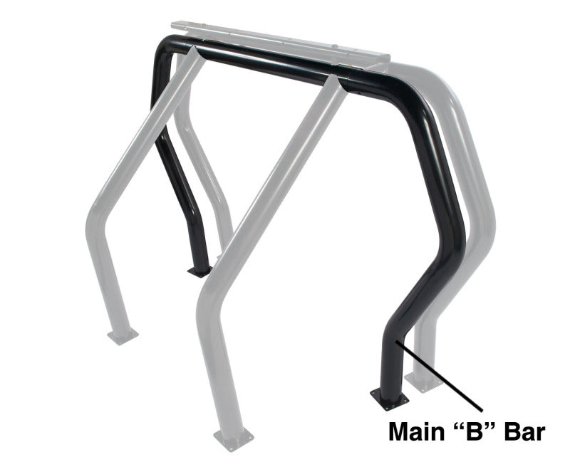 Go Rhino 90002B RHINO Bed Bar - Rear Main B bar - Black