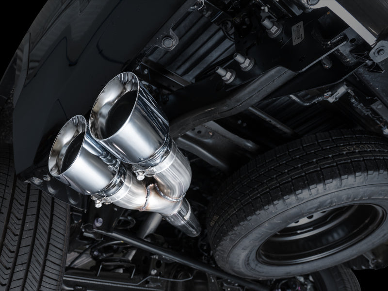 AWE Tuning 3015-32063 AWE 0FG Exhaust for 3rd Gen Toyota Tundra - Dual Chrome Silver Tips