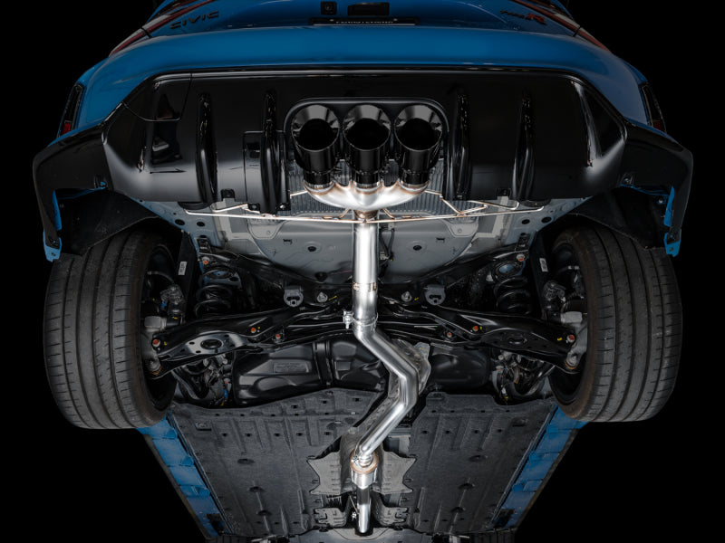 AWE Tuning 3020-53287 2023 Honda Civic Type R FL5 Track Edition Exhaust w/ Triple Diamond Black Tips