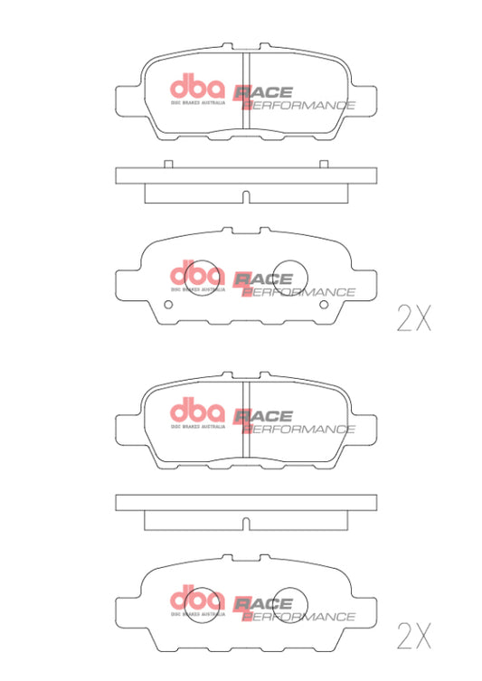 DBA DB1509RP 02-08 Nissan 350Z (Z33) Rear RP Performance Brake Pads