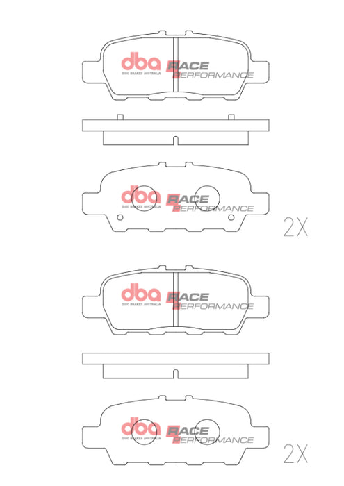 DBA DB1509RP 02-08 Nissan 350Z (Z33) Rear RP Performance Brake Pads