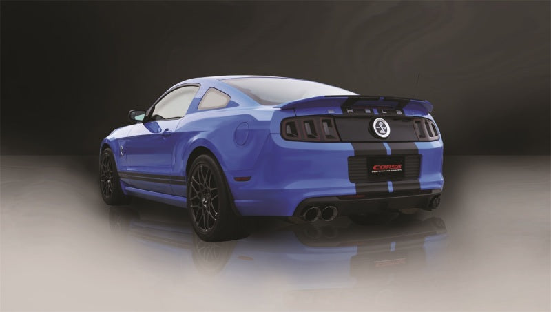 CORSA Performance 14321BLK Corsa 2013-2014 Ford Mustang Shelby GT500 5.8L V8 Black Sport Axle-Back Exhaust
