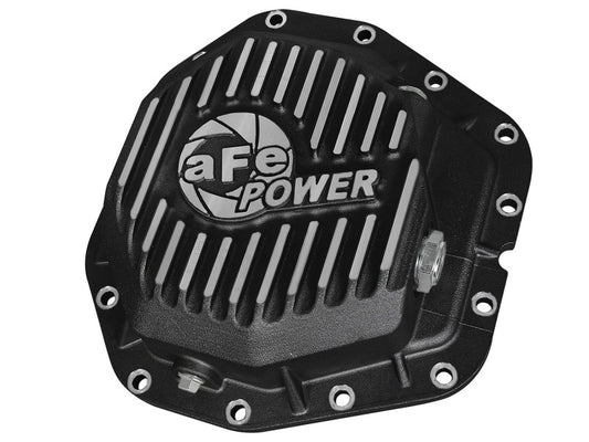 aFe 46-70382 Power Rear Diff Cover Black w/Machined Fins 17 Ford F-350/F-450 6.7L (td) Dana M300-14 (Dually)