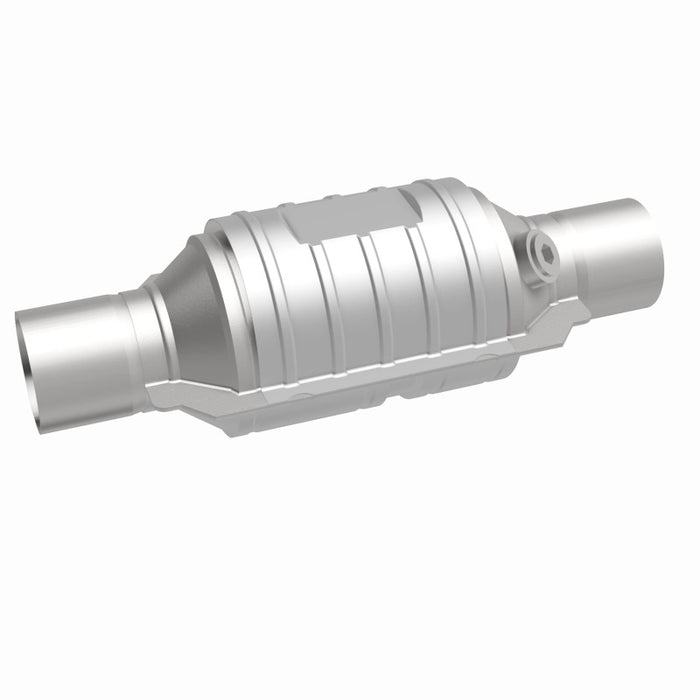 Magnaflow 51234 MagnaFlow Conv Univ 2in In/Out Ctr/Ctr Round 9in Body L x 5.125in W x 13in Overall L Single O2 Port