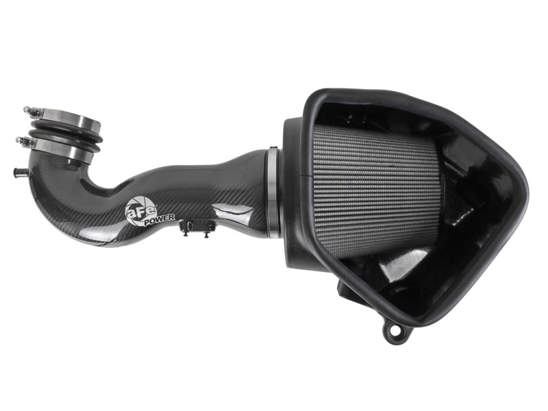 aFe 57-10015D 19-21 GM Trucks 5.3L/6.2L Track Series Carbon Fiber Cold Air Intake System W/ Pro Dry S Filters