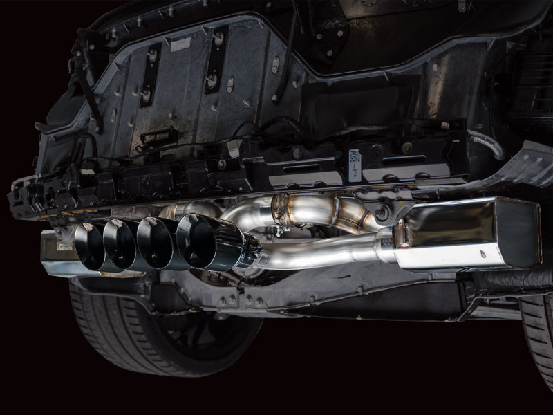 AWE Tuning 3025-43906 AWE 2023 C8 Corvette Z06 SwitchPath Cat-Back Exhaust - Diamond Black Tips