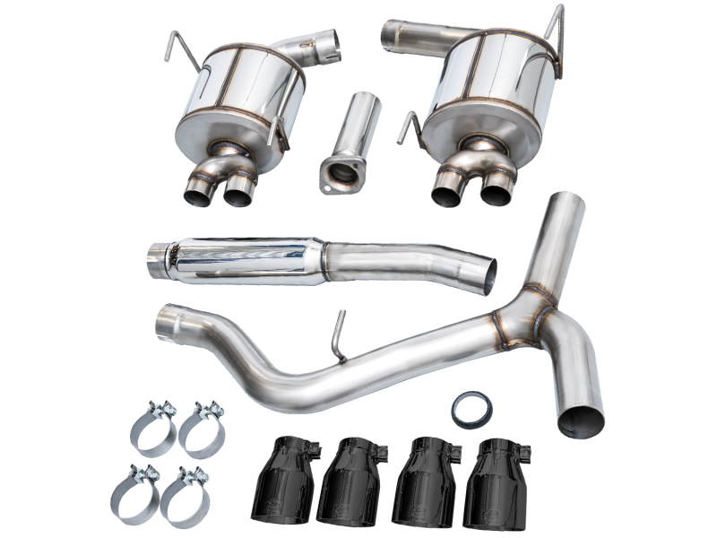 AWE Tuning 3015-43979 2022+ VB Subaru WRX Touring Edition Exhaust - Diamond Black Tips