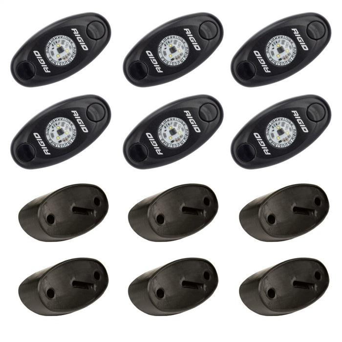 Rigid Industries 400283 Rock Light Kit- Blue (6 lights)