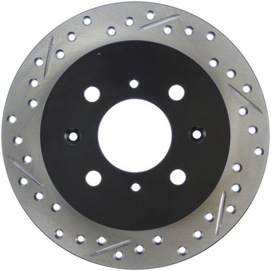 Stoptech 127.40017R StopTech 90-96 Acura Integra / 97-01 Integra (Exc. Type R) Slotted & Drilled Right Rear Rotor