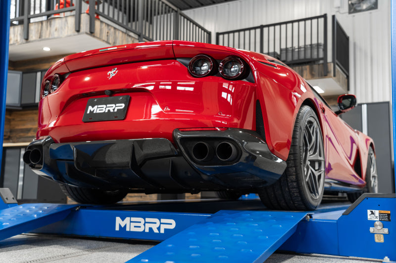 MBRP S3900304 12-21 Ferrari 812SF/812GTS/F12 6.3L/ 6.5L 3in Resonator Delete X-Pipe - T304