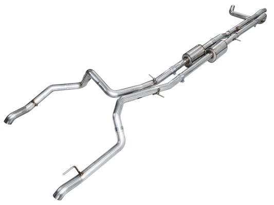 AWE Tuning 3015-31202 AWE 4th Gen GM 1500 6.2L Catback Split Rear Exit (w/ Bumper Cutouts) - OE Tips
