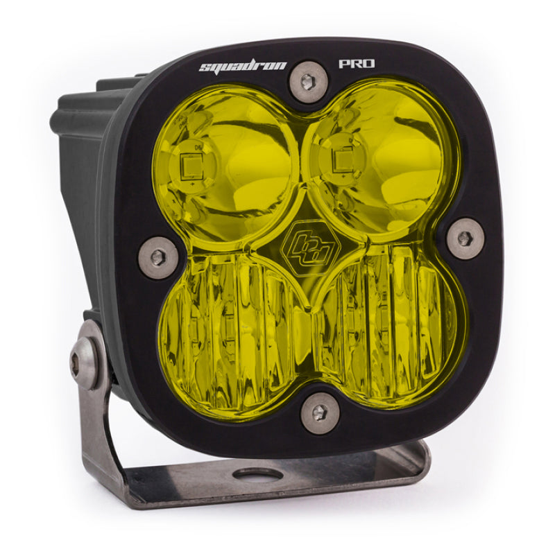 Baja Designs 490013 Squadron Pro Driving/Combo Pattern Black LED Light Pod - Amber