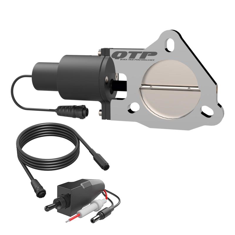 QTP QTEC30B 3in Bolt-On QTEC Electric Cutout Valve for Borla Exhausts - Single