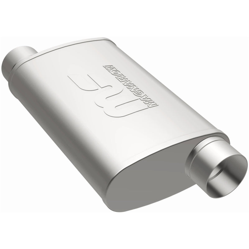 Magnaflow Perf Exhaust MAG11239 Stainless Steel Muffler 3in In/Out Offset/Offset