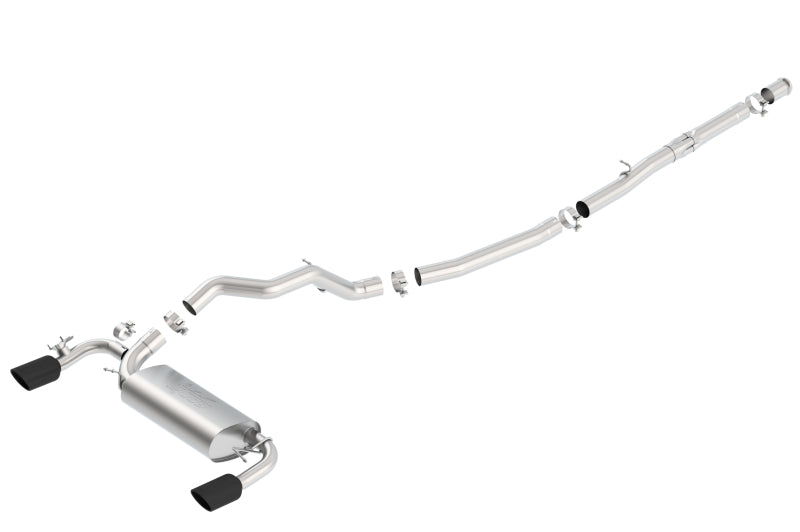 Borla 140730BC 16-18 Ford Focus RS 2.3L MT AWD ATAK Catback Exhaust w/ Black Chrome Tip