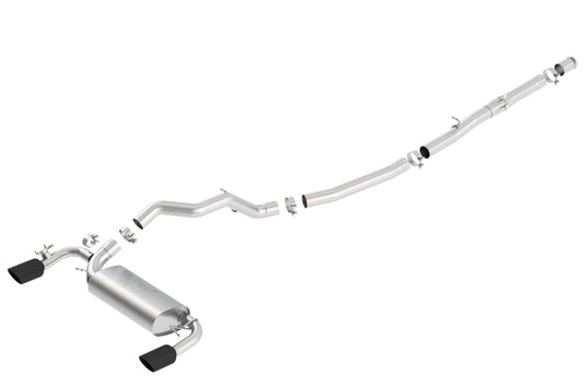 Borla 140730BC 16-18 Ford Focus RS 2.3L MT AWD ATAK Catback Exhaust w/ Black Chrome Tip