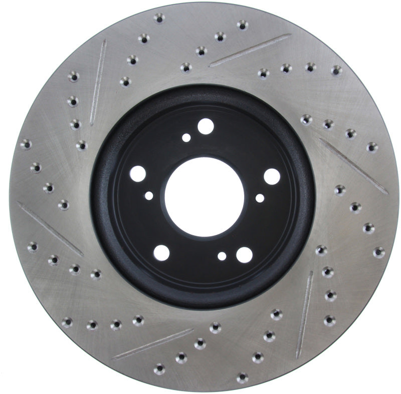 Stoptech 127.40086L StopTech Slotted & Drilled Sport Brake Rotor Front Left 13 Honda Accord Sport