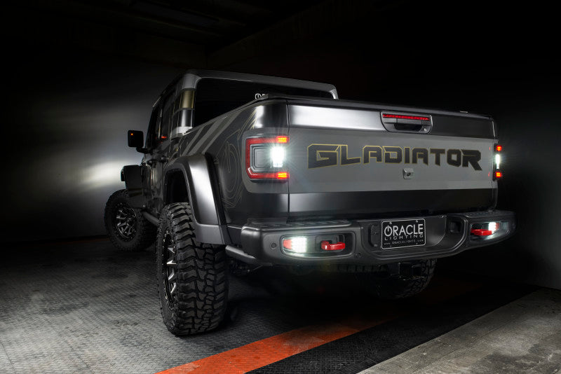 ORACLE Lighting 5881-504 Oracle Jeep Gladiator JT Rear Bumper LED Reverse Lights w/ Plug & Play Harness - 6000K SEE WARRANTY