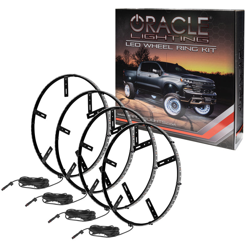 ORACLE Lighting 4228-001 Oracle LED Illuminated Wheel Rings - Double LED - White