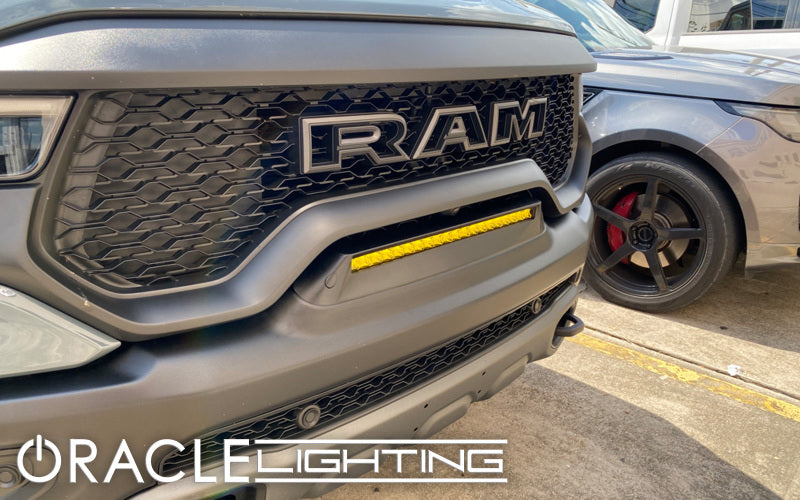 ORACLE Lighting 5885-006 19-22 RAM Rebel/TRX Front Bumper Flush LED Light Bar System - Yellow