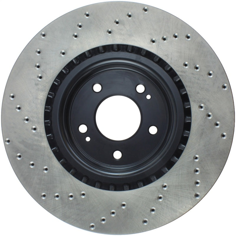 Stoptech 128.51036L StopTech Power Slot 10-13 Hyundai Genesis Coupe Track & R-Spec Front Left Drilled Rotor