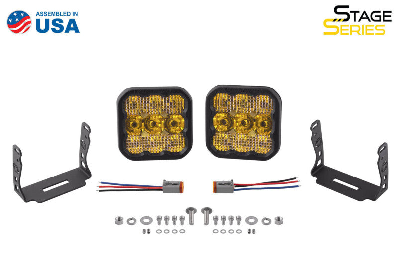 Diode Dynamics DD6783P SS5 LED Pod Pro - Yellow Driving (Pair)