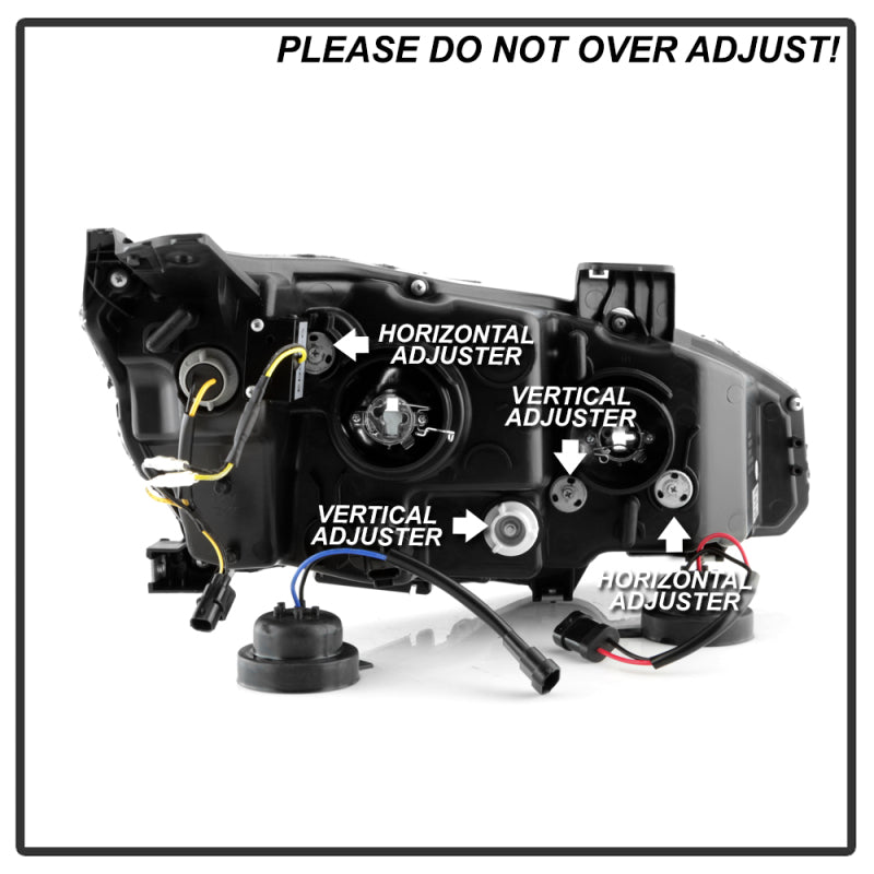 SPYDER 5087867 Spyder Honda Civic 16- 2DR/4DR/Hatchback Projector Headlights - Black PRO-YD-HC16SI-SEQGR-BK