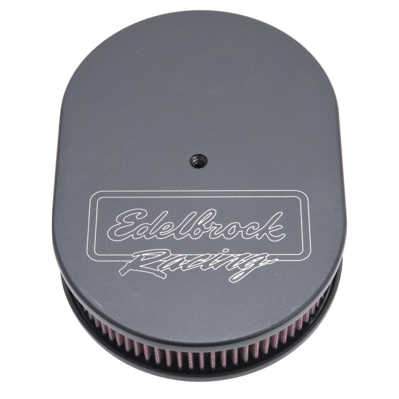 Edelbrock EDE42203 Oval Air Cleaner Assm. - Black
