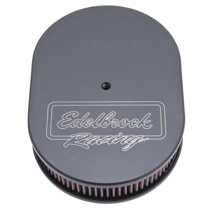 Edelbrock EDE42203 Oval Air Cleaner Assm. - Black